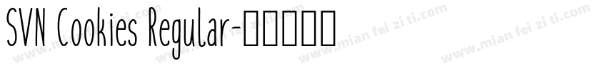 SVN Cookies Regular字体转换